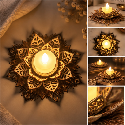 Lotus Candle/Tealight Holder for Home decor and Diwali