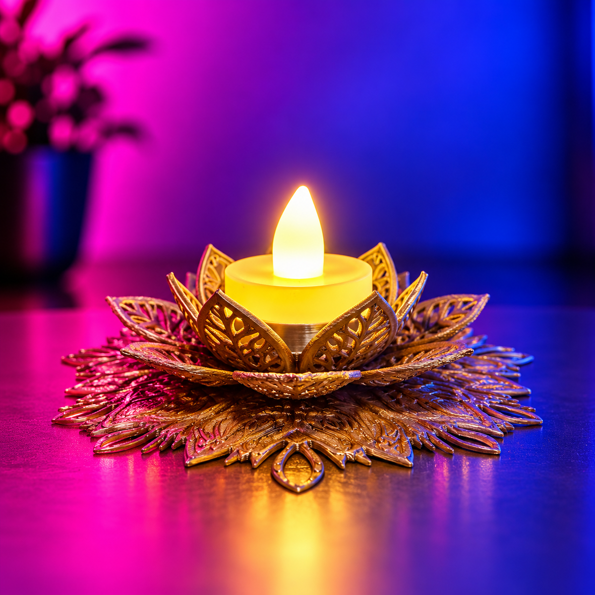 Lotus Candle/Tealight Holder for Home decor and Diwali