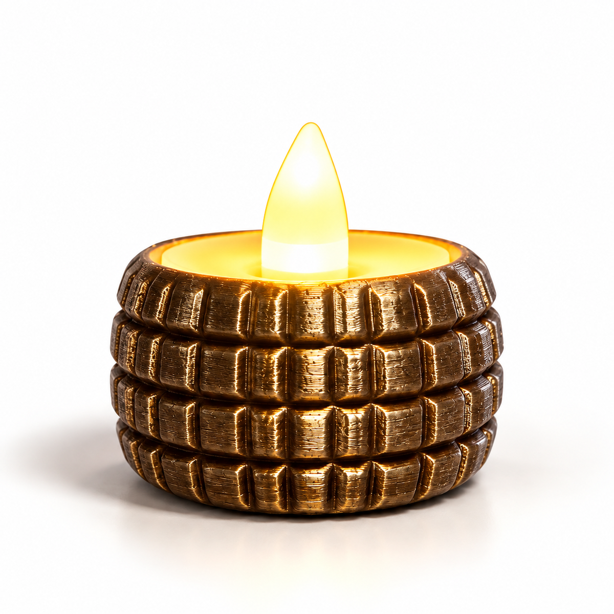 Tea light Holders Textured Holder for Festive Glow