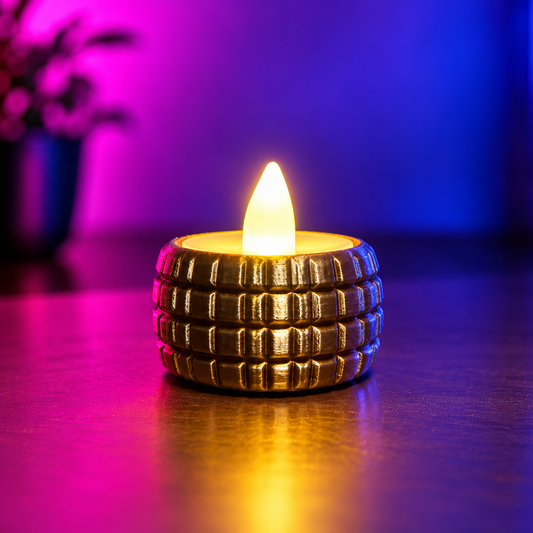 Tea light Holders Textured Holder for Festive Glow